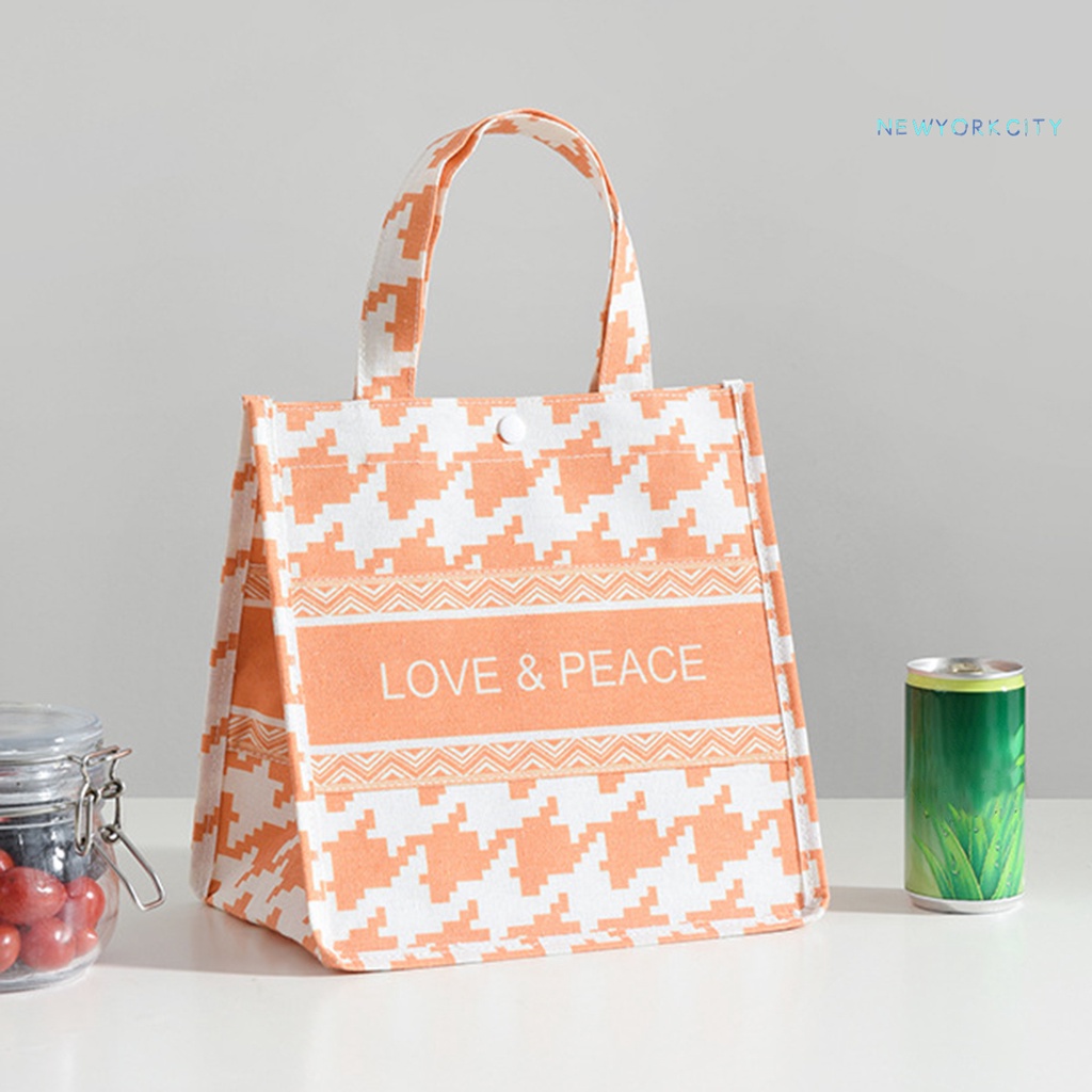 Túi Đựng Hộp Cơm Trưa Cách Nhiệt Chống Dầu Gọn Nhẹ Di Động Tiện Dụng