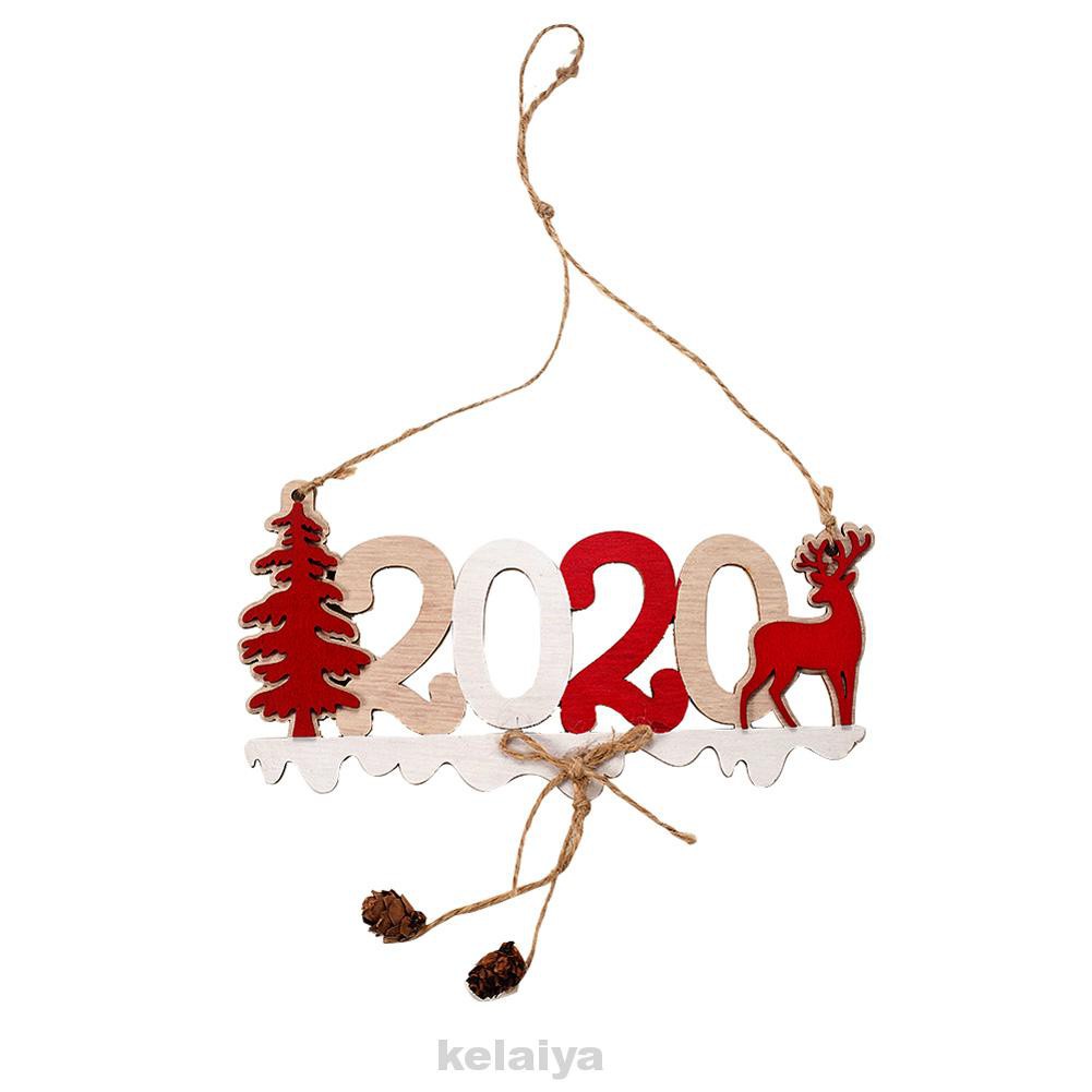 Christmas Decorations Gift Numeral Wooden Hanging Ornament