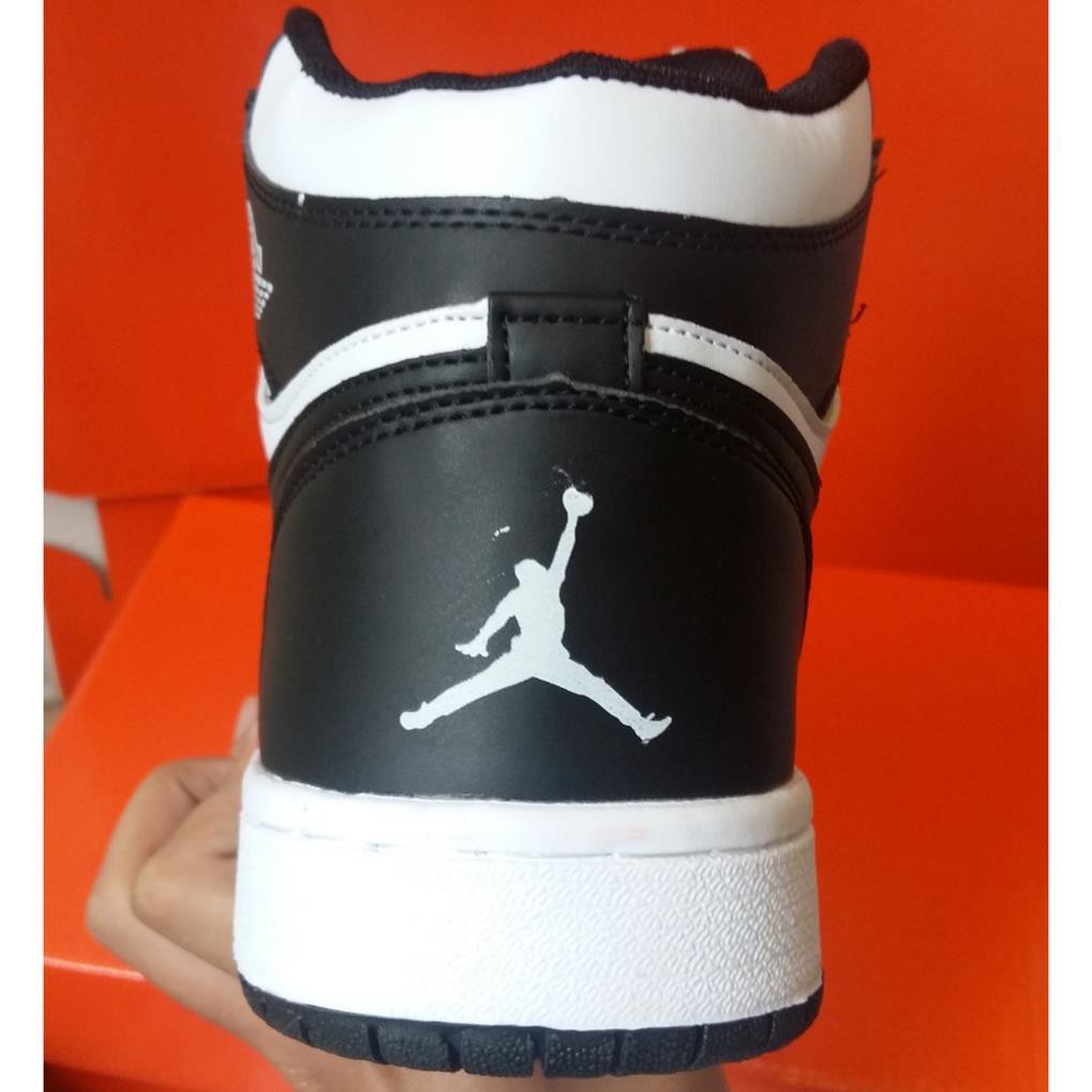 [Đỉnh Cao] [Fullbox] Giày bóng rổ thể thao 2018   Jordan 1 đen trắng cổ cao TỐT