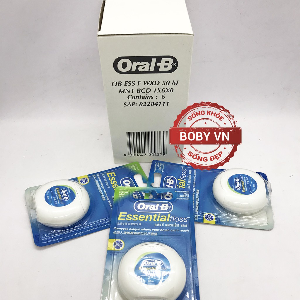 Chỉ Nha Khoa Oral-B Essential Floss (50m/cuộn)