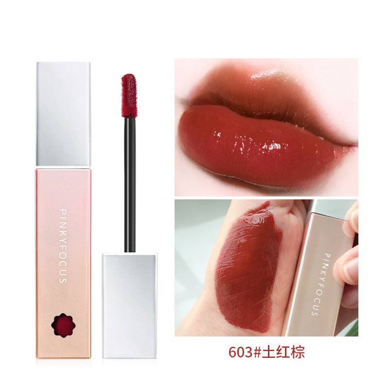 Son kem dream màu nhung cao cấp Pinkyfocus dưỡng ẩm kháng nước lip glaze