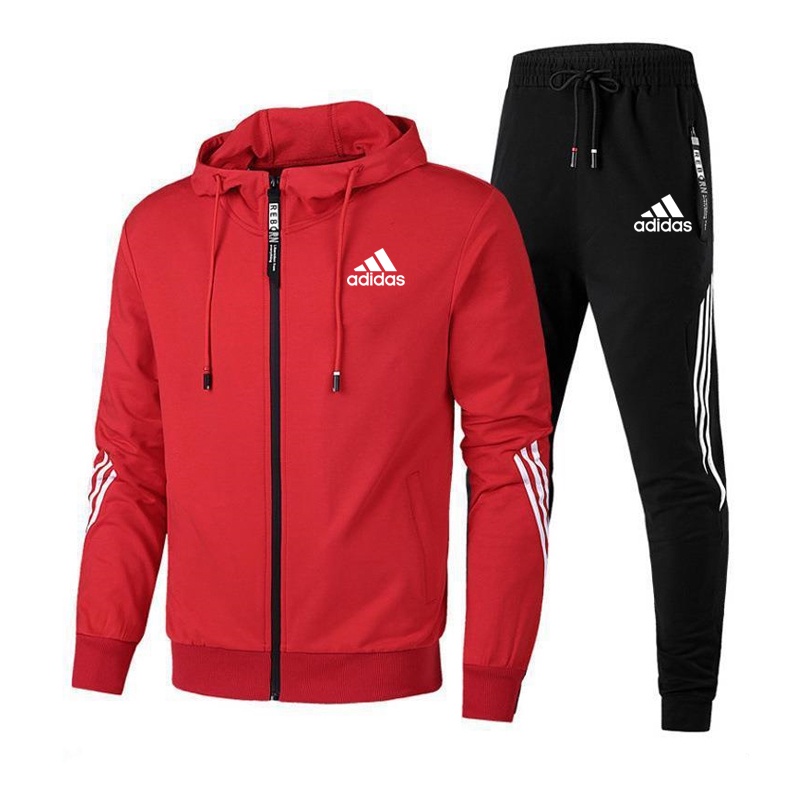Mới Set Đồ Thể Thao Adidas Gồm Áo Hoodie + Quần Năng Động Thời Trang Cho Nam
