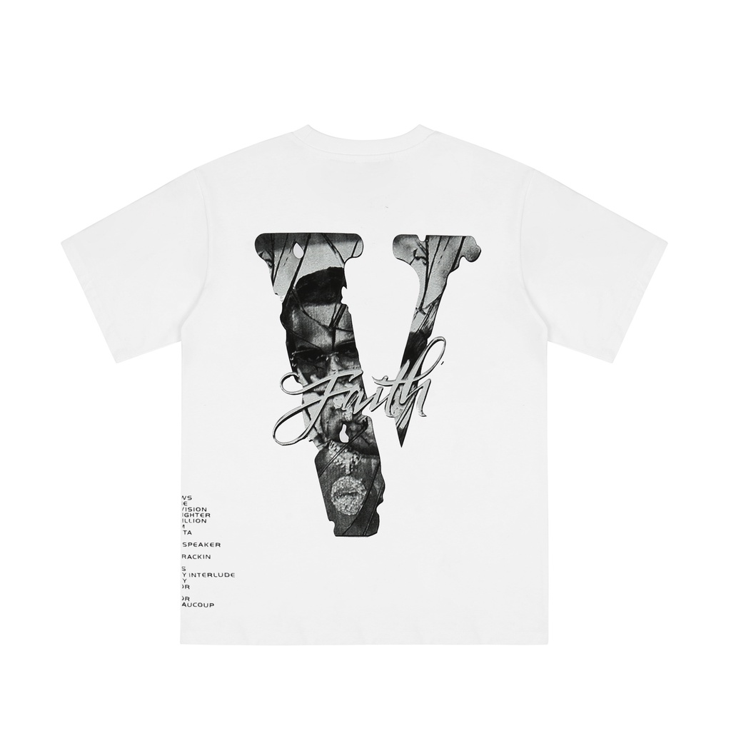 Áo Thun NgắN Tay In Chữ Vlone ThờI Trang