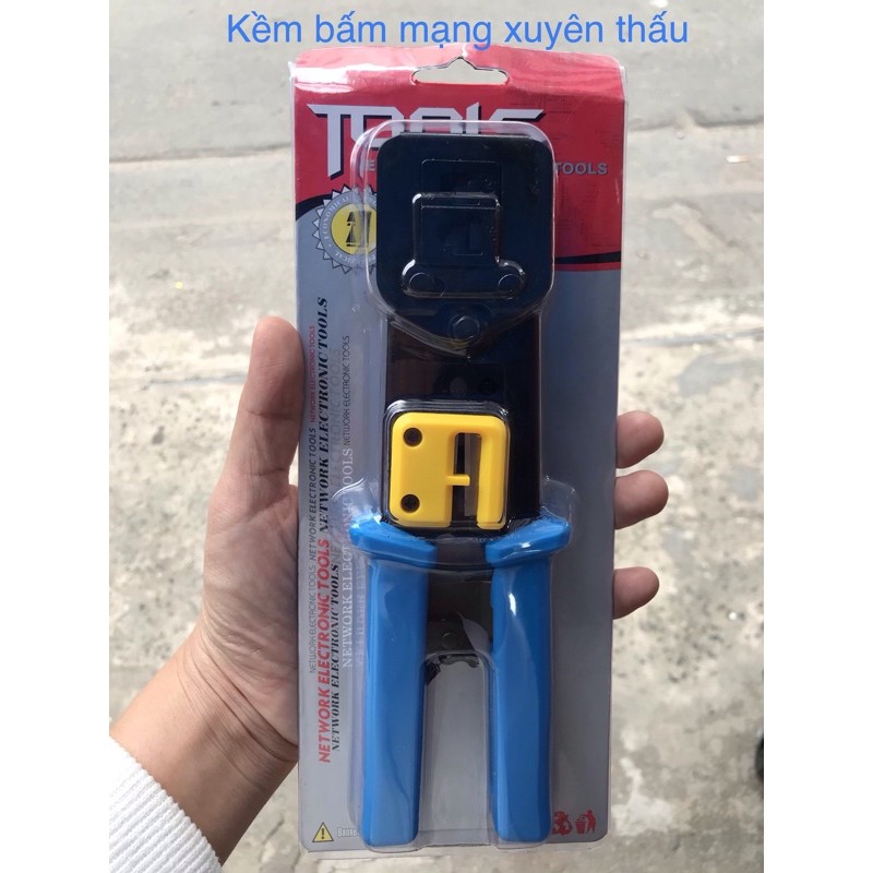 Kìm bấm mạng xuyên thấu (RJ11, RJ45, cat5e, cat6 )