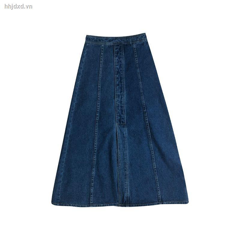 Chân váy chữ A chất jean lưng cao phong cách Retro thu đông 2020 trẻ trung | BigBuy360 - bigbuy360.vn