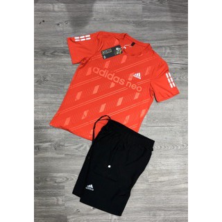 Set Bộ Quần Áo Thể Thao Nam Ép Vân Cao Tần Cực Đẹp Áo Thun Cổ Tròn Ngắn Tay | BigBuy360 - bigbuy360.vn