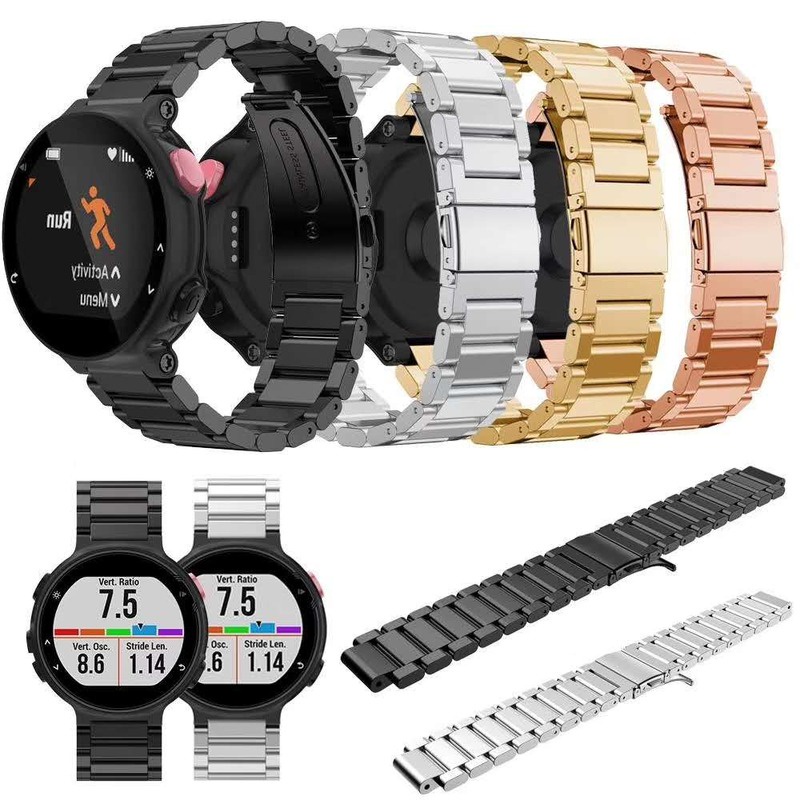 Dây đeo inox cho đồng hồ thông minh Garmin Forerunner 235 630 620 735 XT