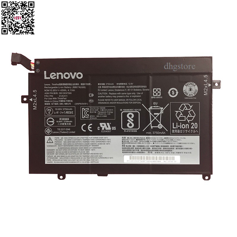 Pin laptop Lenovo Thinkpad E470 E470C E475