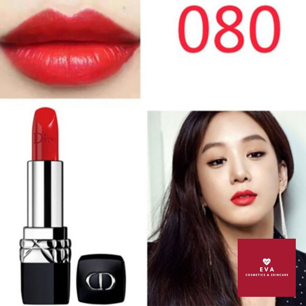 (Unbox) Son Dior Rouge Màu 080 Red Smile - ĐỎ TƯƠI TRẺ TRUNG, QUYẾN RŨ