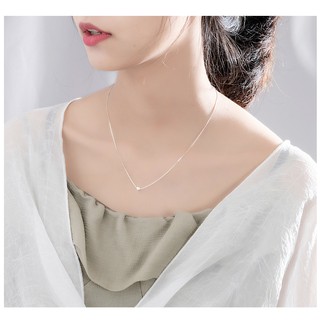 Dây chuyền bạc Ý S925 - Mẫu sợi mảnh mặt trái tim nhỏ