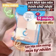 Mút Tán Kem Nền Miniso 16 Miếng Nhật Bản