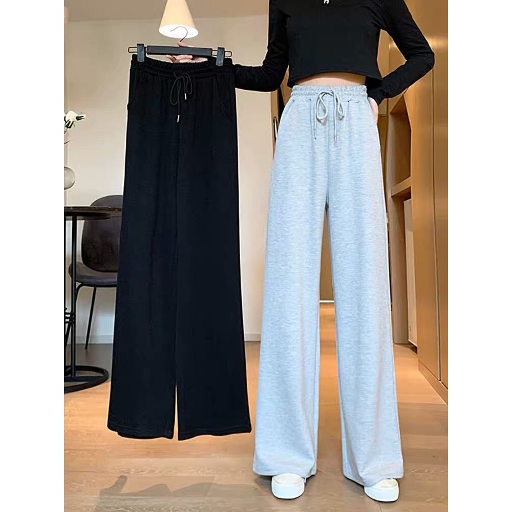 Quần ống rộng chất liệu da cá dày dặn cao cấp thời trang nam nữ kiểu dáng Unisex mã QORLT