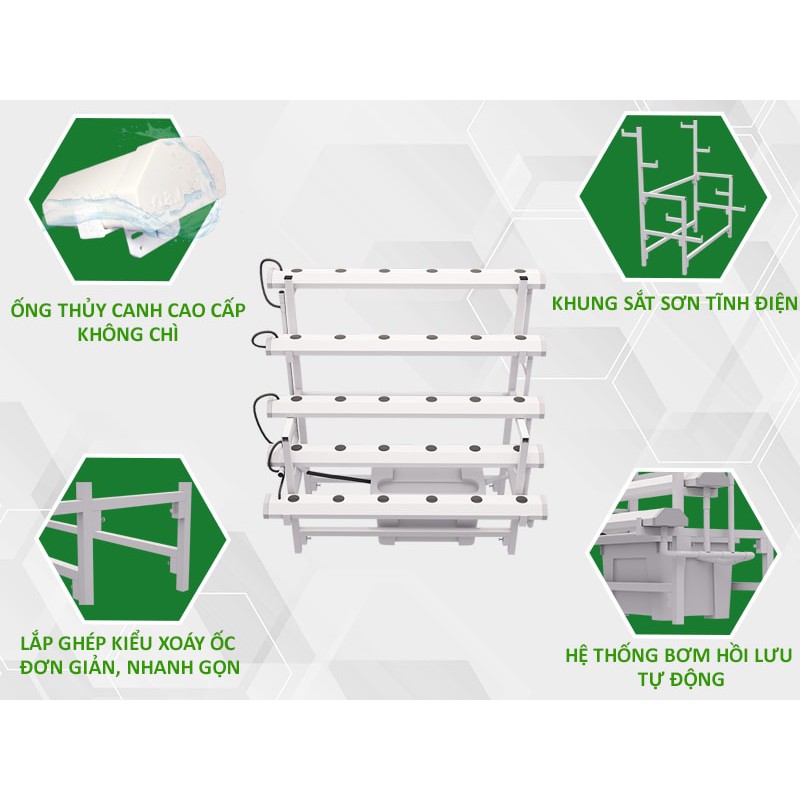 Giàn trồng rau thủy canh GLS 06 | Lisado.vn