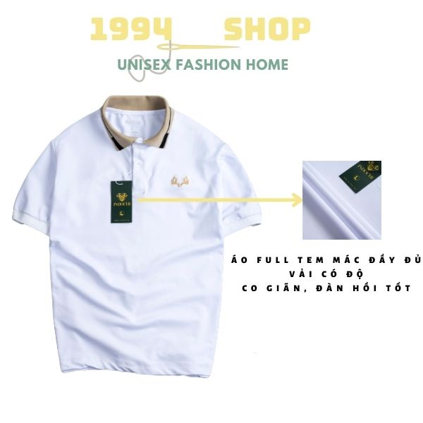 Áo Polo Nam, Áo polo Sừng Hươu Cao Cấp Trẻ Trung vải Cotton da cá sấu thoáng khí thoải mái từ 1994-Shop