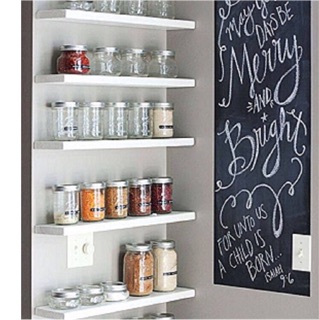 [Mã LIFEBKA5 giảm 10% tối đa 1 Triệu đơn 500k] Sét 5 thanh kệ gỗ 40cm treo tường trang trí ( màu trắng )