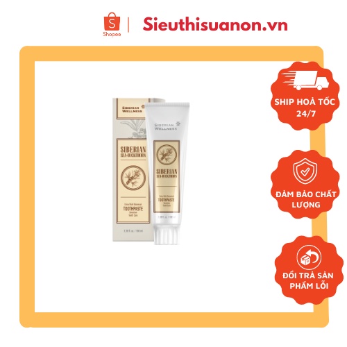 [Siêu sale] Kem đánh răng thảo dược Siberian Cây Hắc Mai Biển  cho răng nhạy cảm – 100ml – Date T11/2022 - SIBERIAN