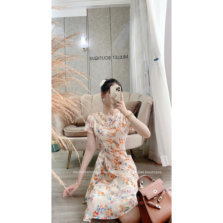 VÁY TƠ ÉP HOA LƯU LY V0524