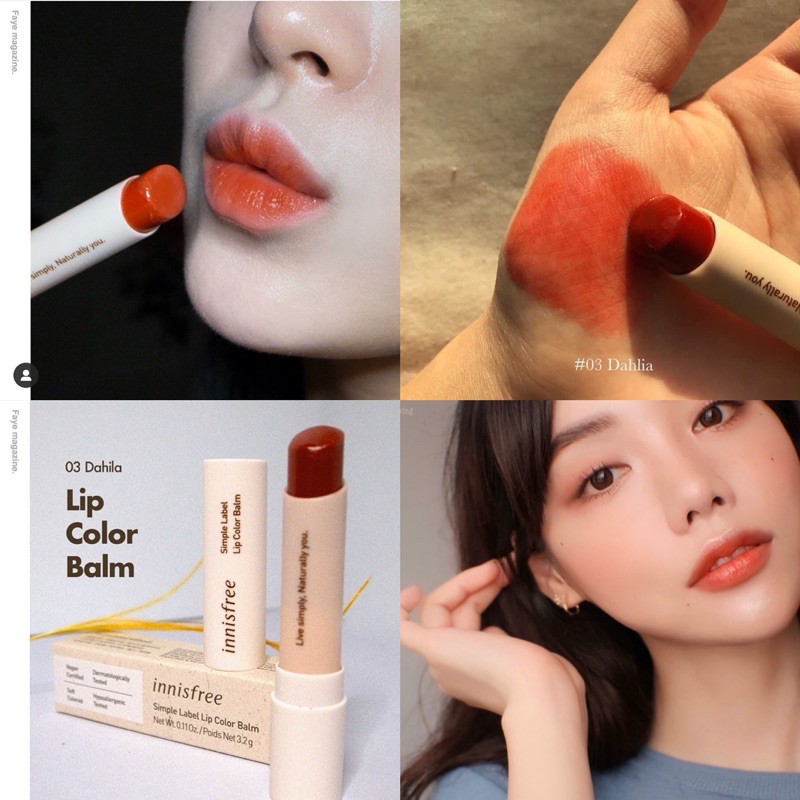 SON DƯỠNG INNISFREE SIMPLE LABEL COLOR BALM