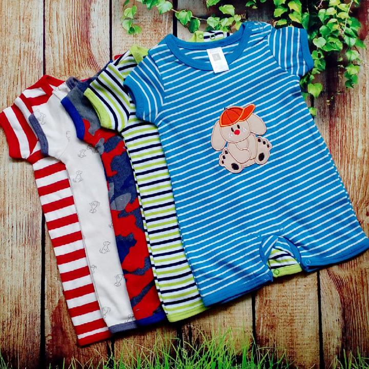 set 3 Bộ Body đùi liền quần cotton Thái Lan bé 3 tháng - 2 tuổi( Màu ngẫu nhiên )