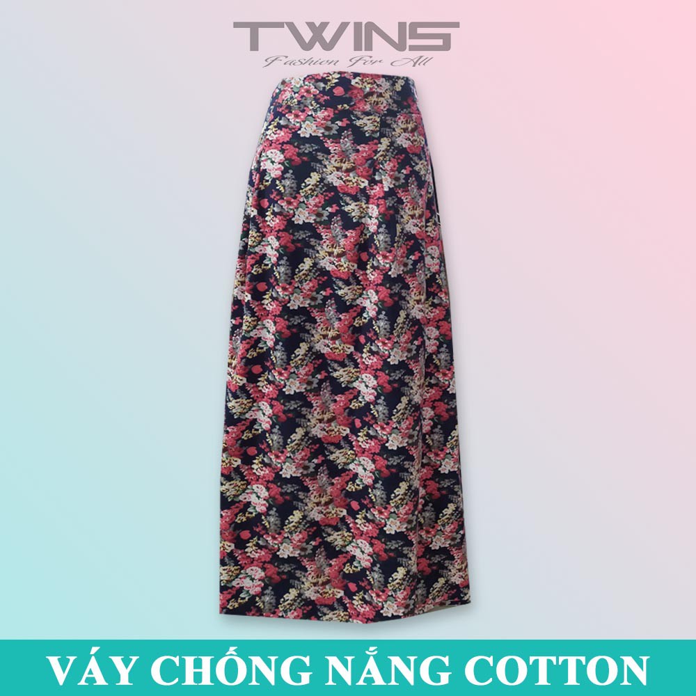 Váy chống nắng 2 lớp, 1 lớp chất cotton cao cấp mềm mịn thoáng mát dạng dán giúp che nắng cho nữ