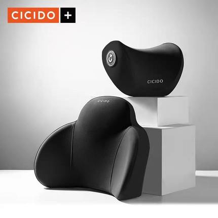 Bộ gối tựa đầu và tựa lưng ô tô CICIDO cao cấp - Bộ tựa đầu và tựa lưng cicido xe hơi đa năng chính hãng