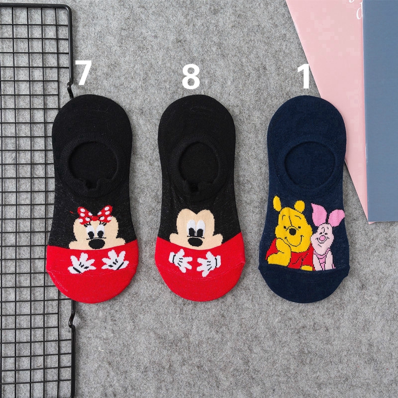 Vớ cotton hình chuột Mickey cho nam và nữ