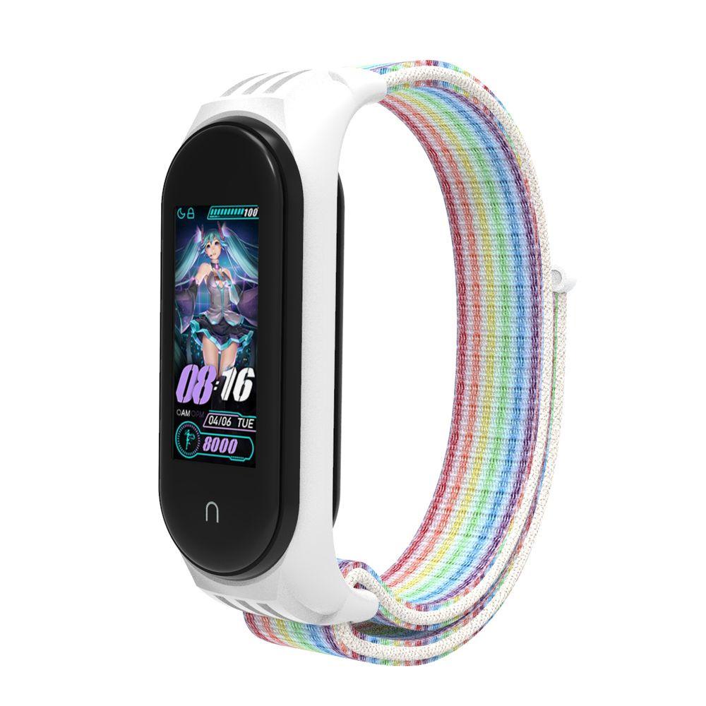 Dây Đeo Nylon TPU Mềm Cho Đồng Hồ Thông Minh Xiaomi Mi Band 5 NFC