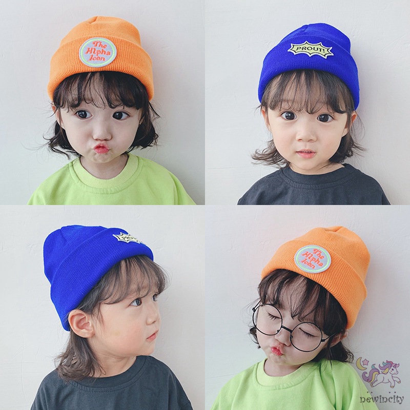 Mũ len dệt kim nhiều màu tùy chọn phong cách Hàn Quốc thời trang cho bé