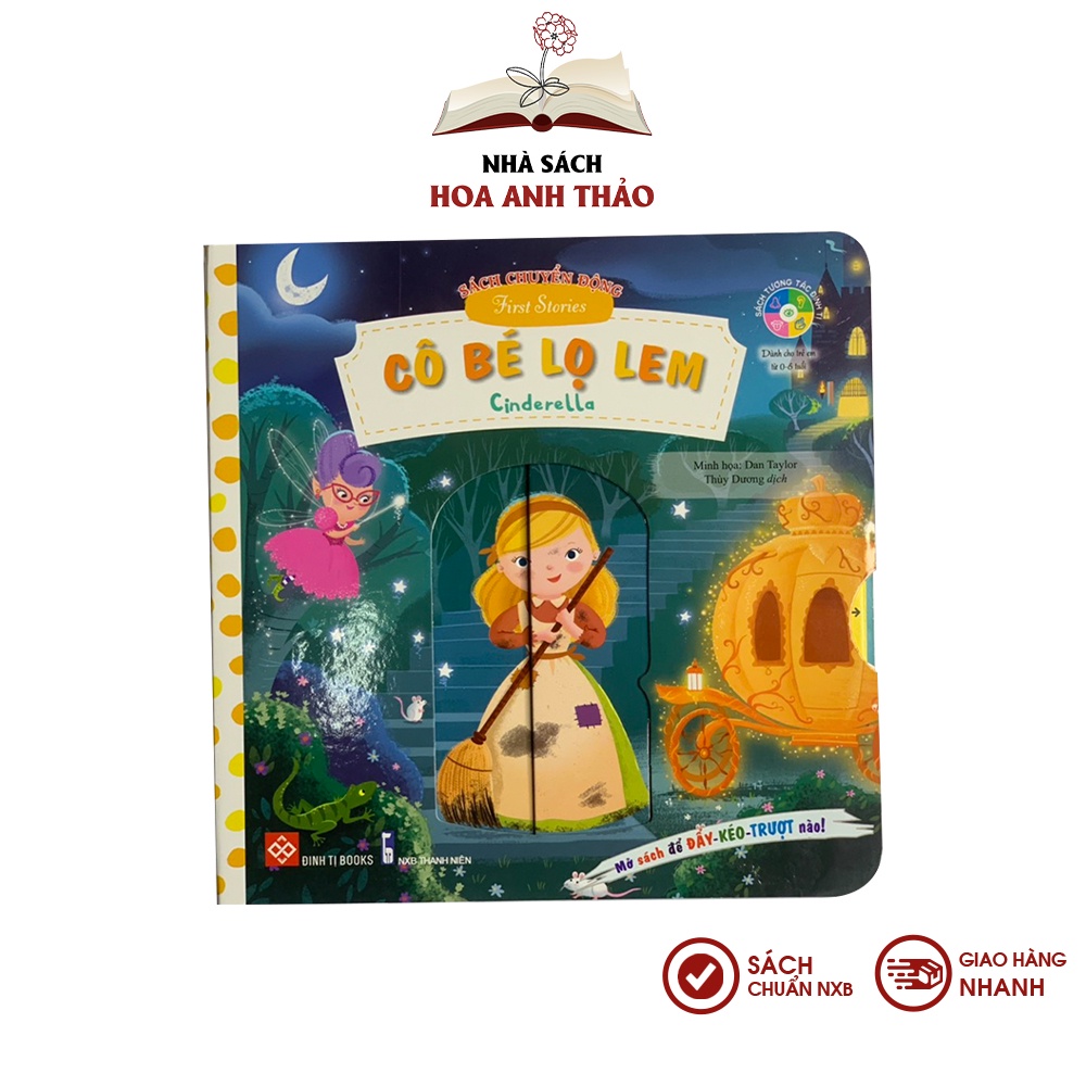 Sách chuyển động tương tác lật mở nhiều chủ đề cho bé