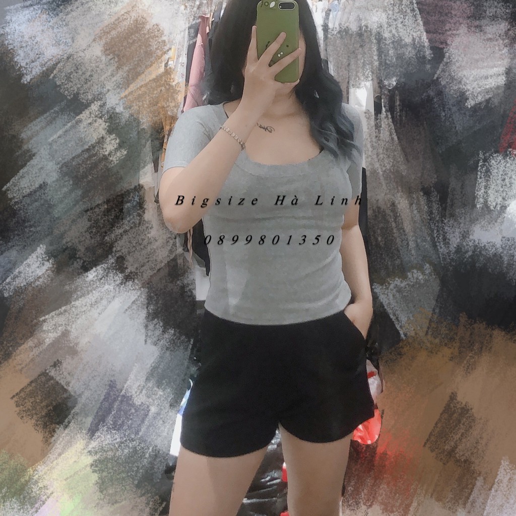 Quần Short,Sooc Nữ Có Túi Trước Lưng Chun Bigsize (50-95kg) | BigBuy360 - bigbuy360.vn