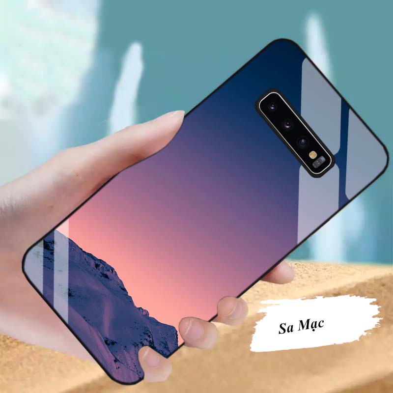 Ốp Lưng SAMSUNG S10, S10E, S10 PLUS, S10 5G Lưng kính cường lực Sang Trọng, Sáng Bóng