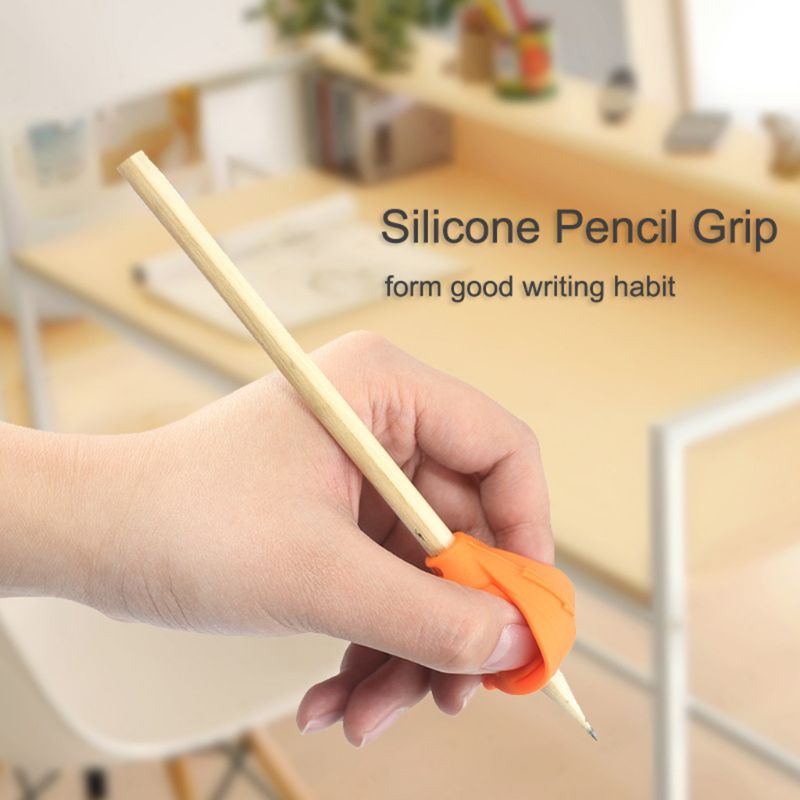 6 Dụng Cụ Silicone Điều Chỉnh Tư Thế Cầm Bút Cho Bé