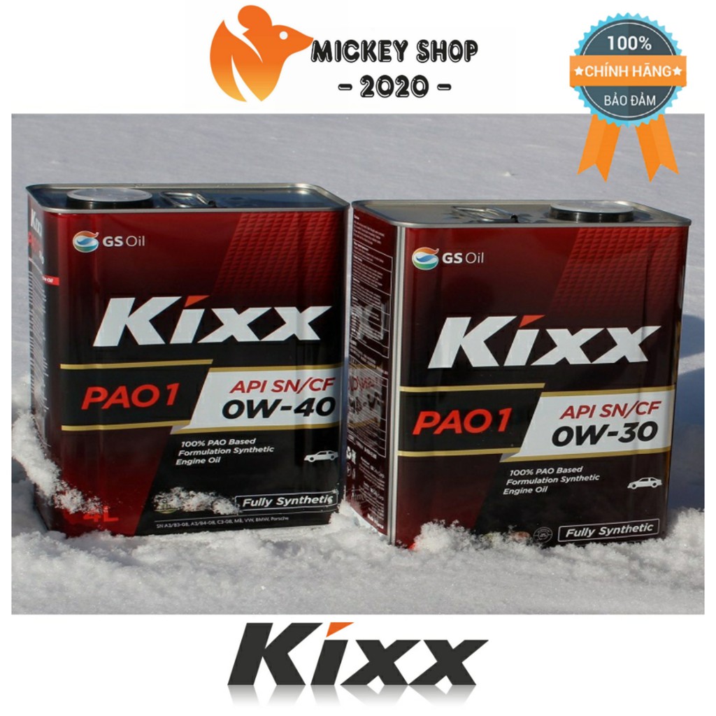 [ CAO CẤP ] NHỚT KIXX PAO1 0W30/ 0W-40 API SN- 4L - CHÍNH HÃNG