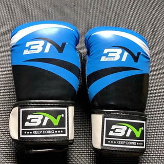 Găng tay Muay Thái Đấm bốc luyện tập Boxing 3N Việt Nam MMA Kickboxing màu xanh