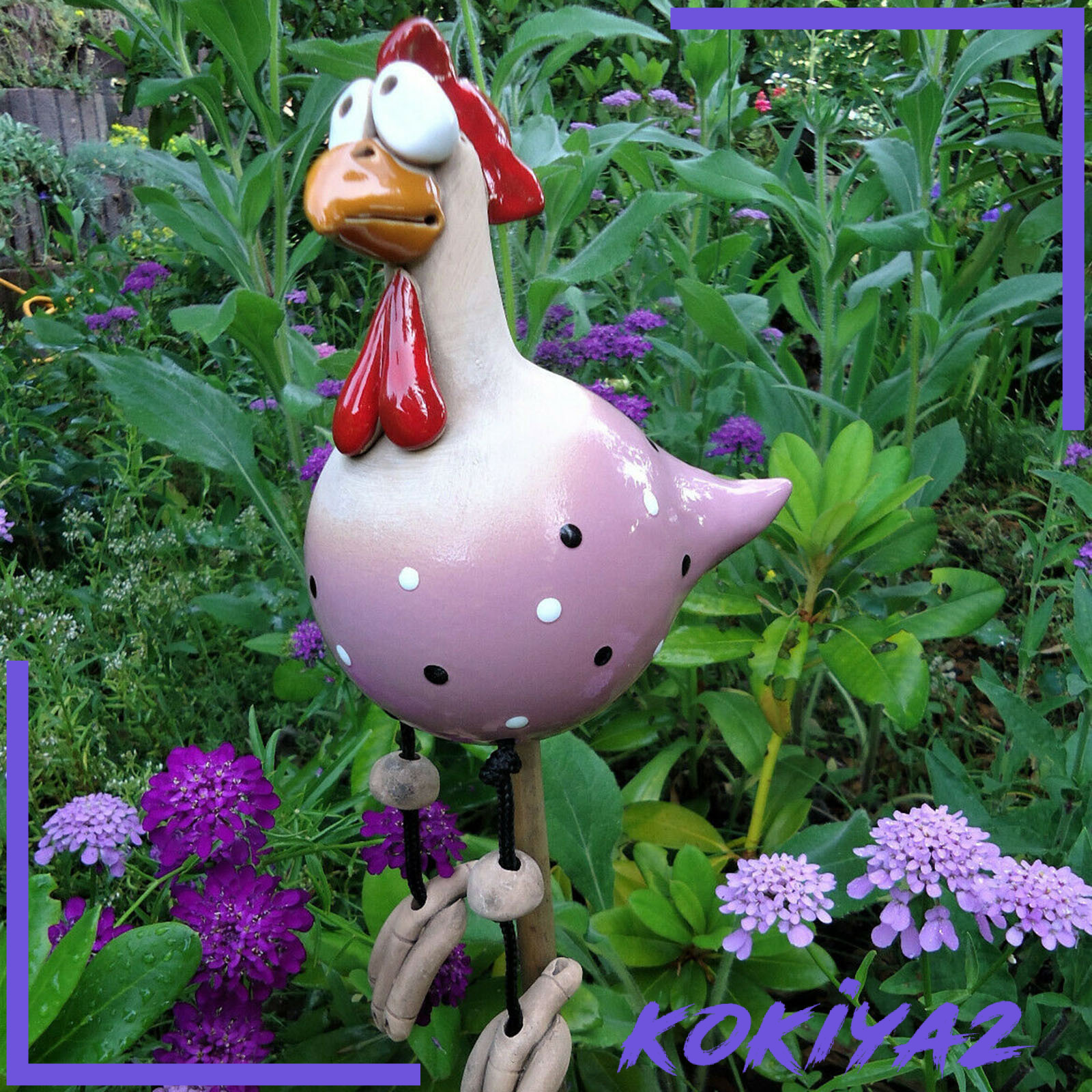 [KOKIYA2]Chicken Figurine Resin Statue Festival Gifts Patio Yard Art decorate