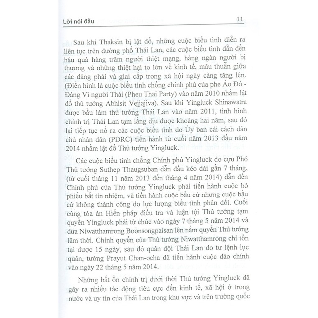 Sách - Khủng Hoảng Chính Trị Ở Thái Lan Thời Kỳ Nữ Thủ Tướng Yingluck