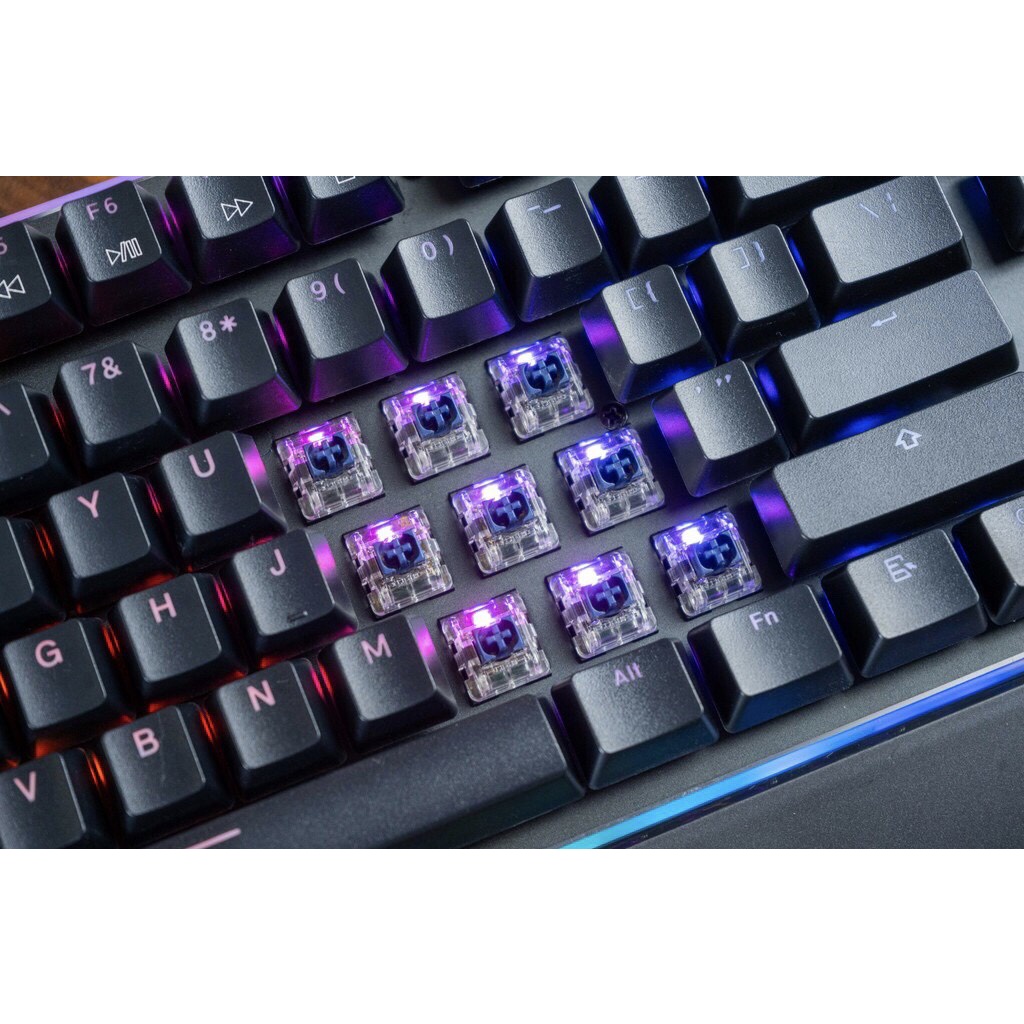 Bàn phím cơ, máy tính E-Dra EK308 Plus RGB cao cấp, switch bất tử, dùng siêu bền - Hàng chính hãng, bảo hành 2 năm