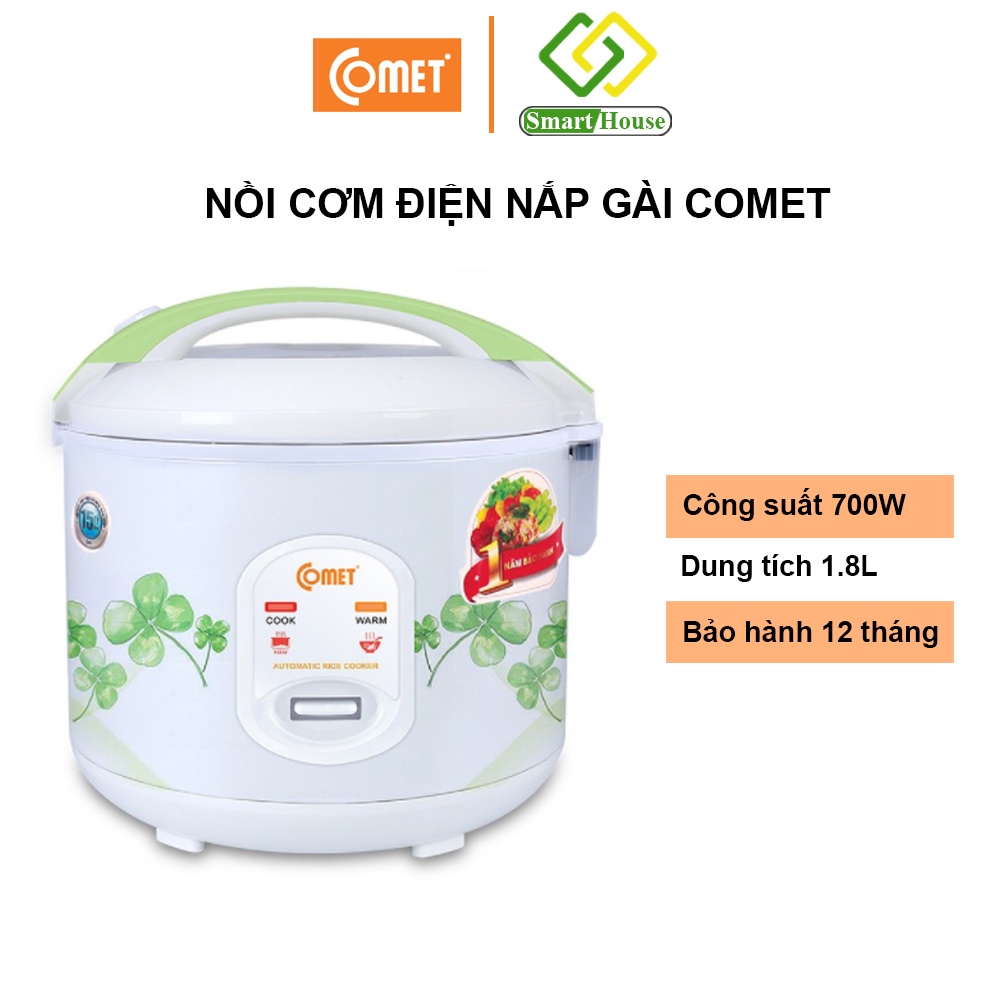 Nồi Cơm Điện Nắp Gài 1,8l COMET