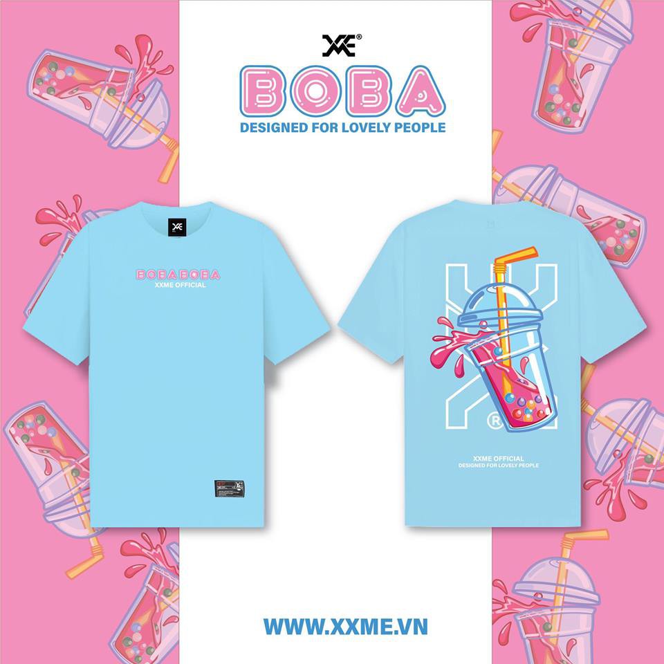 Áo Thun Tay Lỡ Phom Rộng, Unisex nam nữ 45-80kg, Trà Sữa BoBa | BigBuy360 - bigbuy360.vn