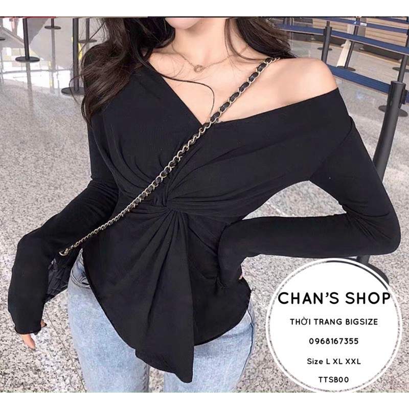 Bigsize ÁO THUN XOẮN TAY DÀI