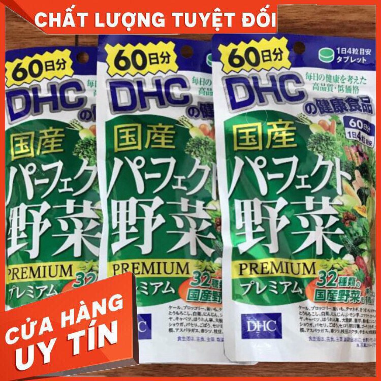 VIÊN UỐNG DHC RAU CỦ 60 NGÀY CỦA NHẬT [ Hàng Chuẩn Có Tem]