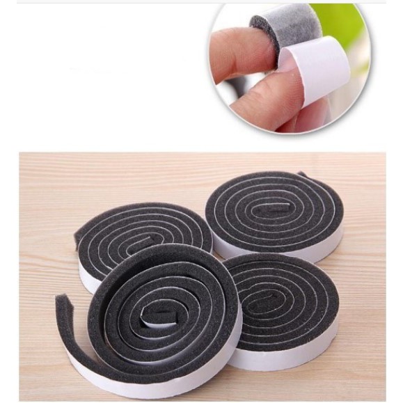 COMBO 4 CUỘN Gioăng cửa, Ron cửa cách âm chống nhiệt, ngăn bụi bẩn côn trùng, phấn hoa, chống gió, chống ồn hiệu quả