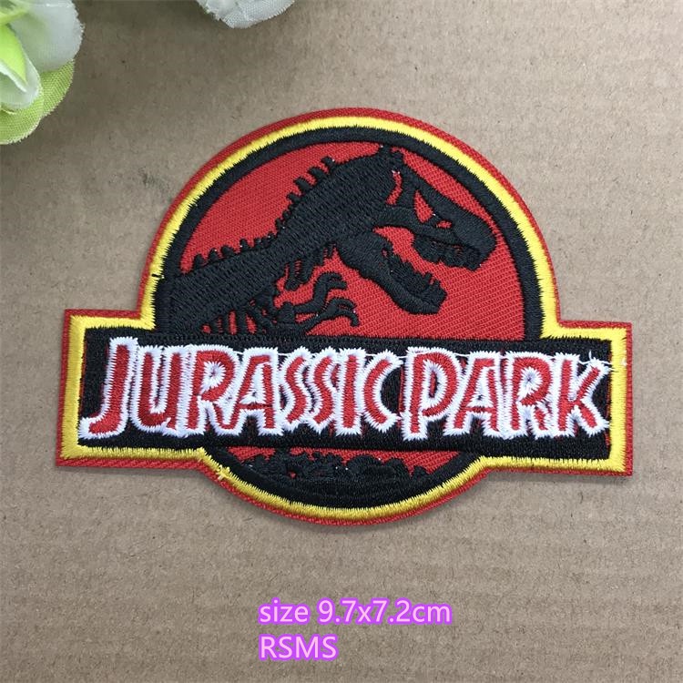 Jurassic park Miếng Dán Ủi Quần Áo Thêu logo Nhóm punisher team cobra sex diy