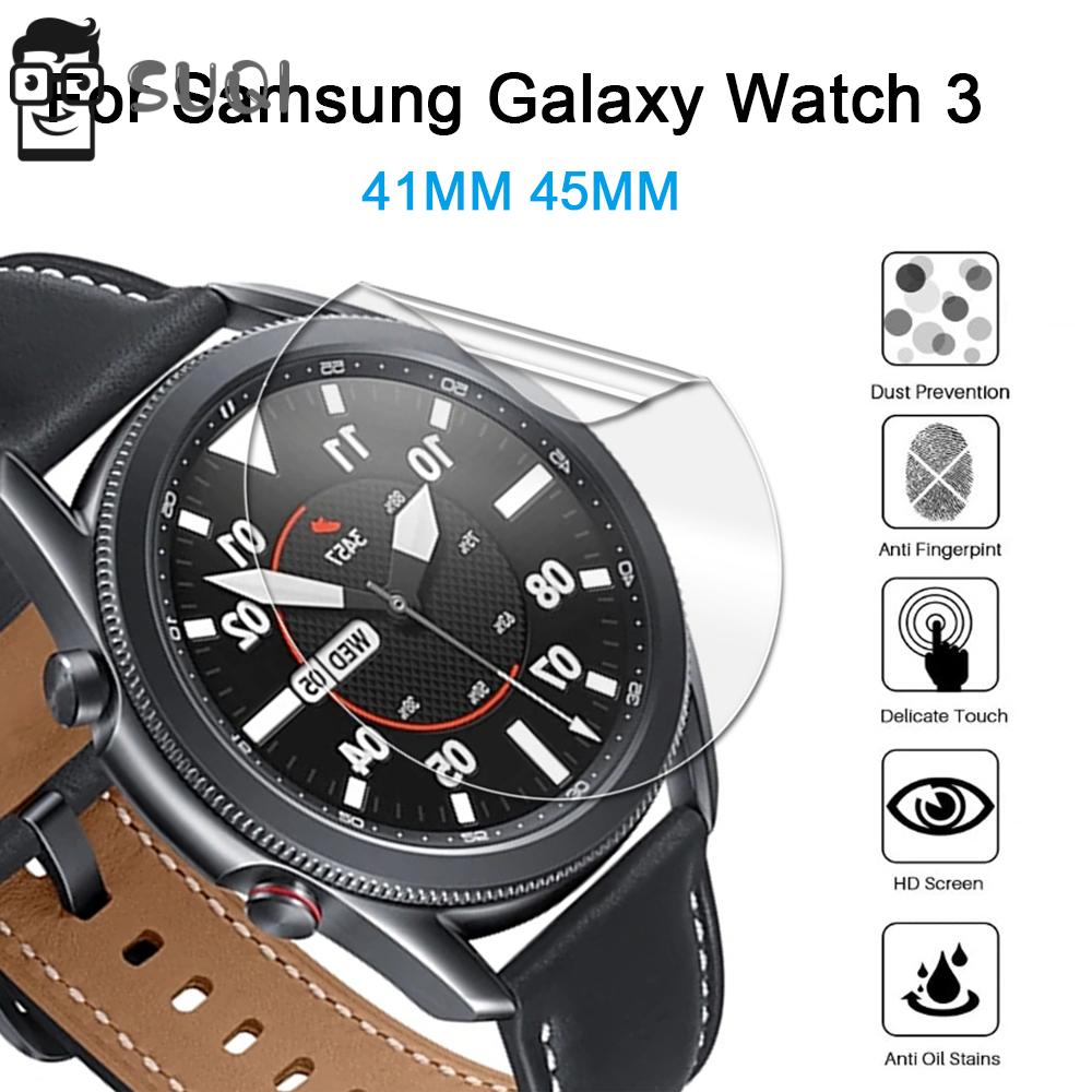 Miếng Dán Tpu Mềm Bảo Vệ Mặt Đồng Hồ Samsung Galaxy Watch 3 41mm 45mm