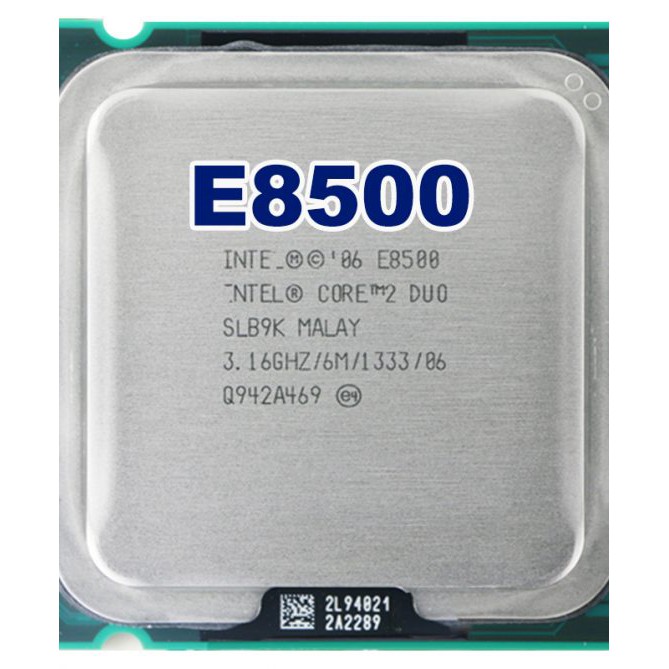 CPU E8500. 3.16Ghz. 6M. 1333. socket 775