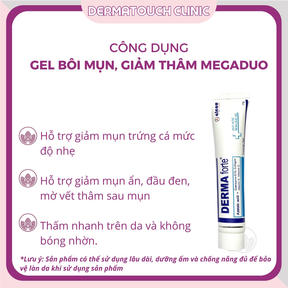 ✅[Chính Hãng] Derma Forte Gel - Gel bôi mụn ẩn mẫu mới (Advanced)