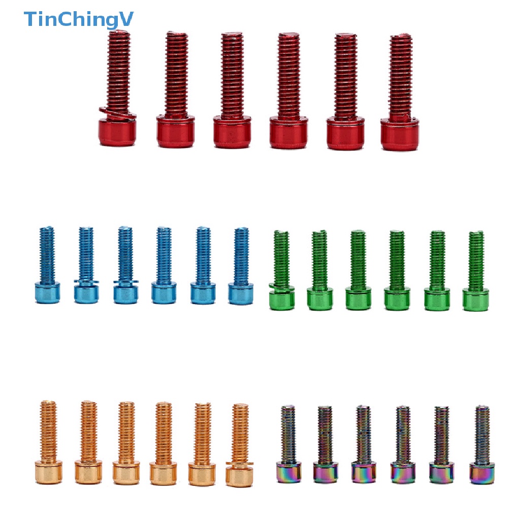 Bộ 6 Ốc Vít M5x18mm Kèm Vòng Đệm Tay Lái Xe Đạp
