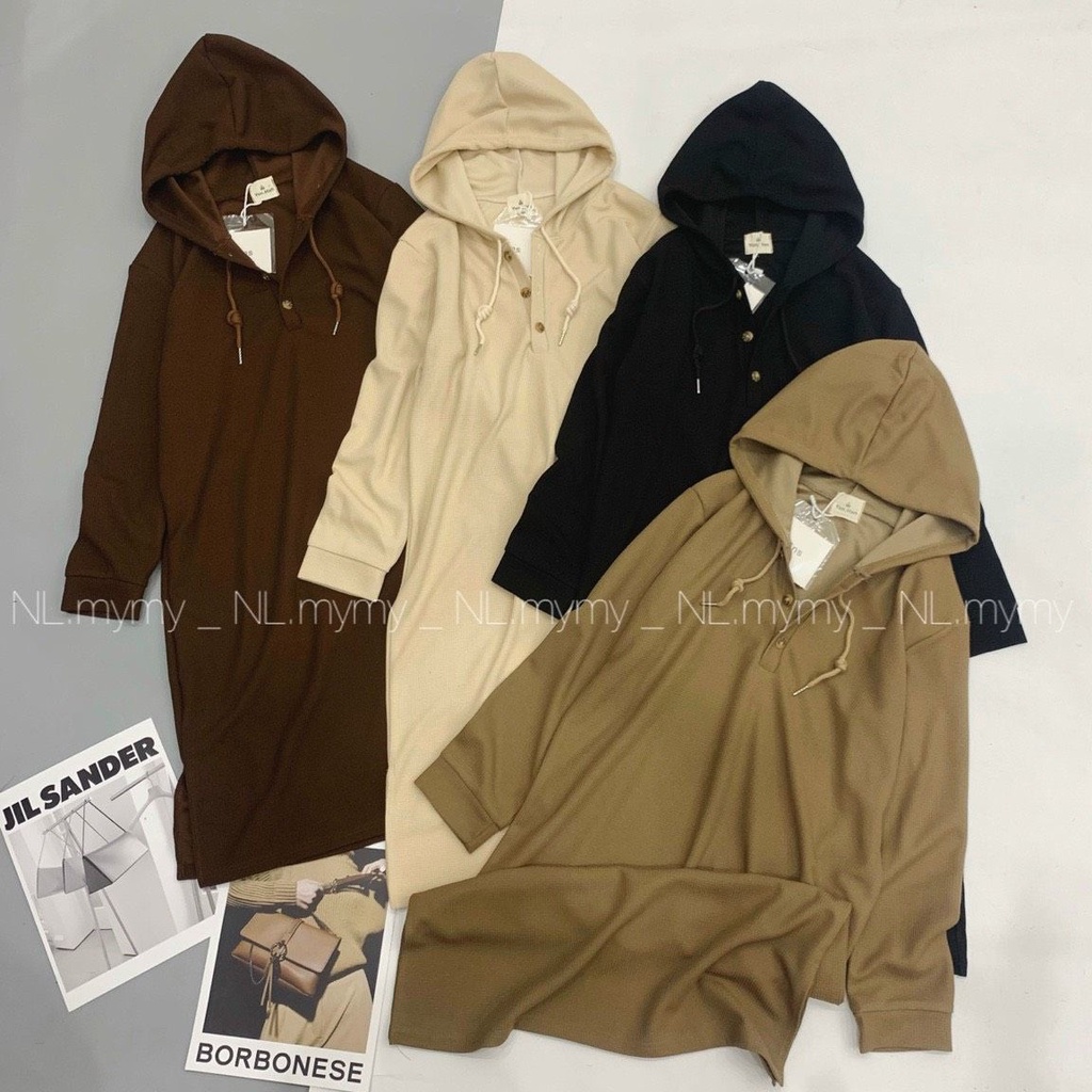 Váy mũ Ins dọc cúc - 0506