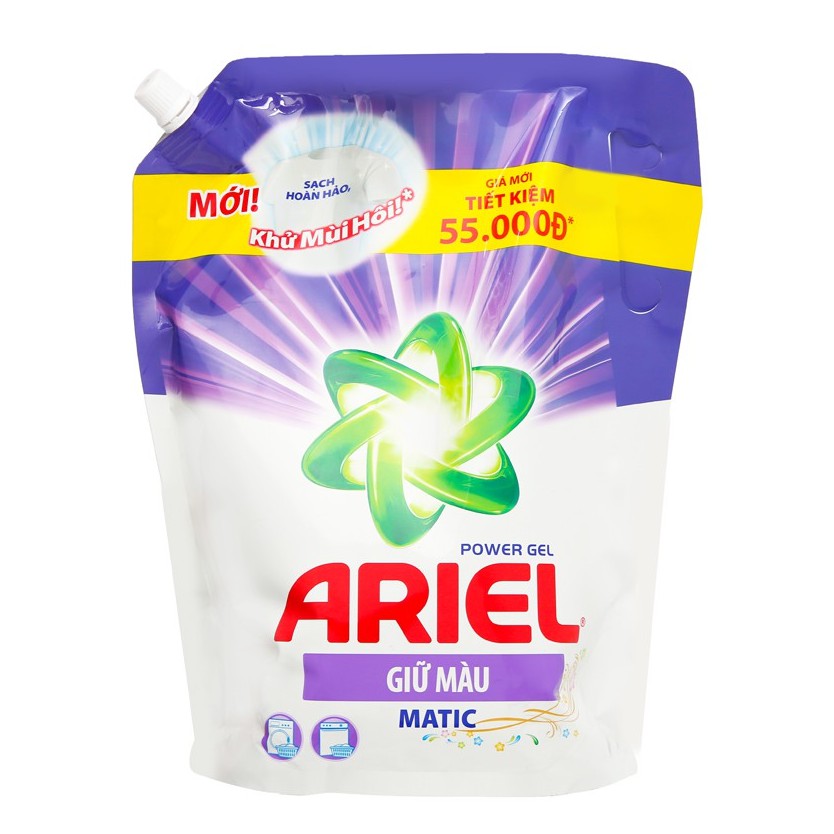 Nước giặt Ariel Matic giữ màu túi 2.15kg