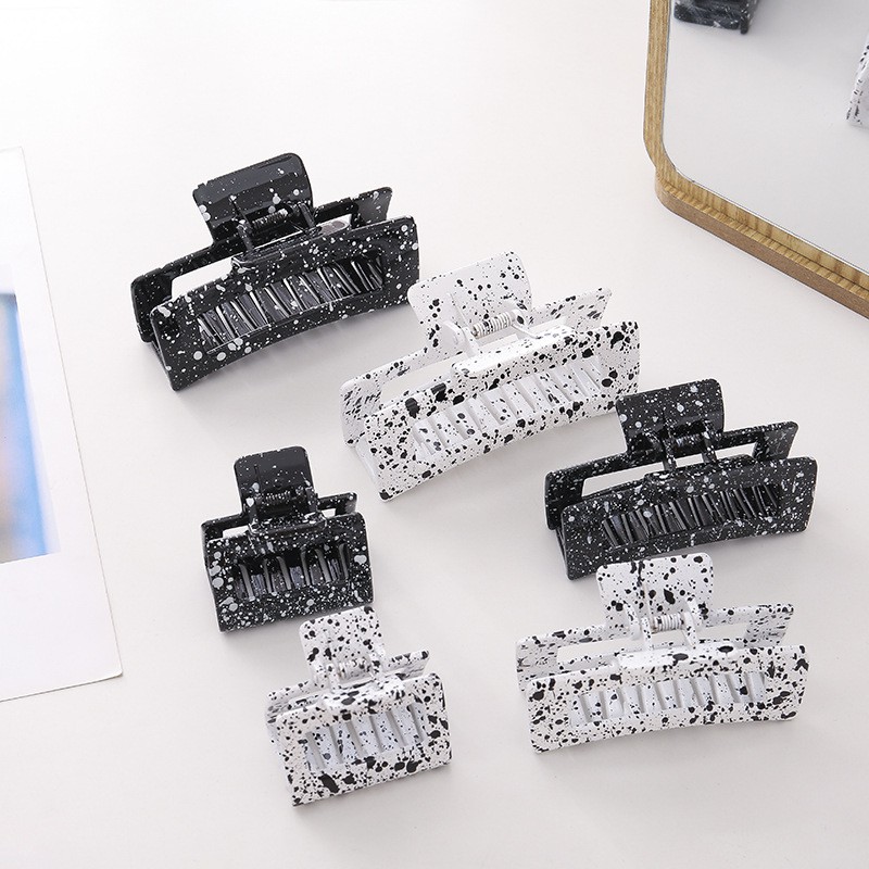Kẹp Tóc Họa Tiết Bò Sữa Dễ Thương Chống Trượt Cho Nữ E830